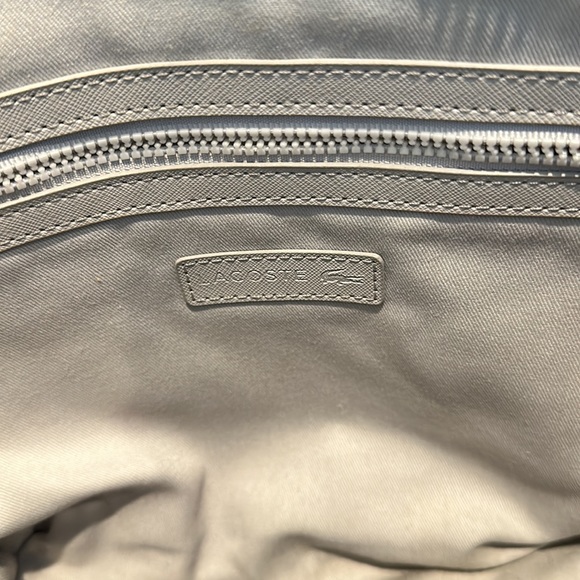LACOSTE Classic Coated Pique Tote Bag - Picture 7 of 9